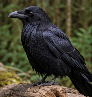Common Raven observed by galton