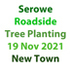 Serowe-roadside tree planting icon