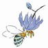 Blue Banded Bee Sitter&#39;s Club icon